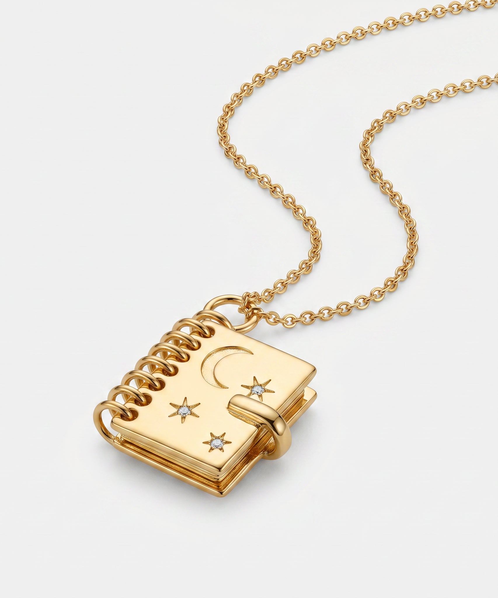 Skybound Openable Love Book-shaped Necklace
