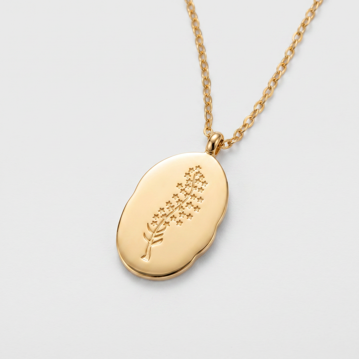 Stainless Steel December Flower Birth Necklace Month