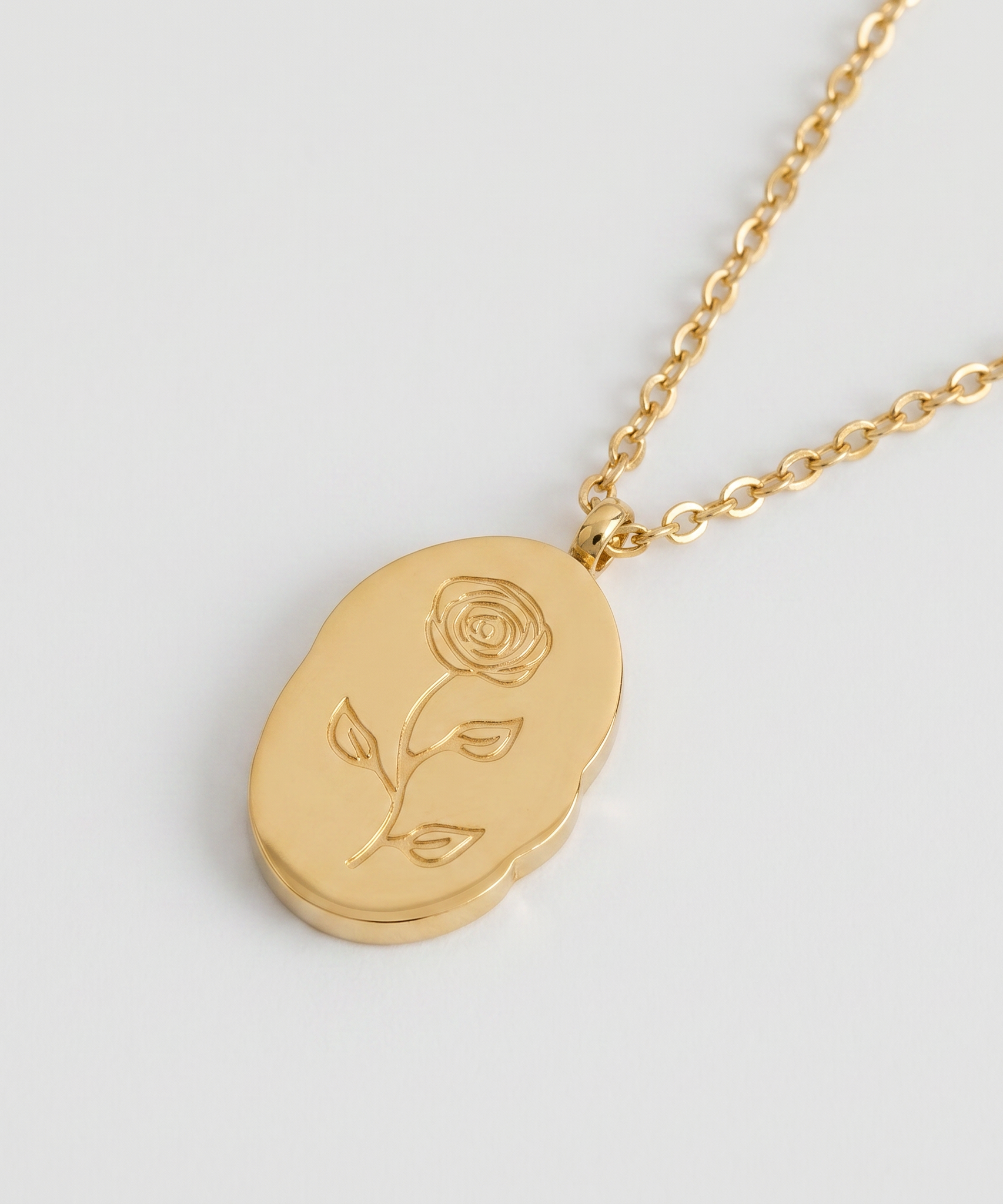 Stainless Steel December Flower Birth Necklace Month