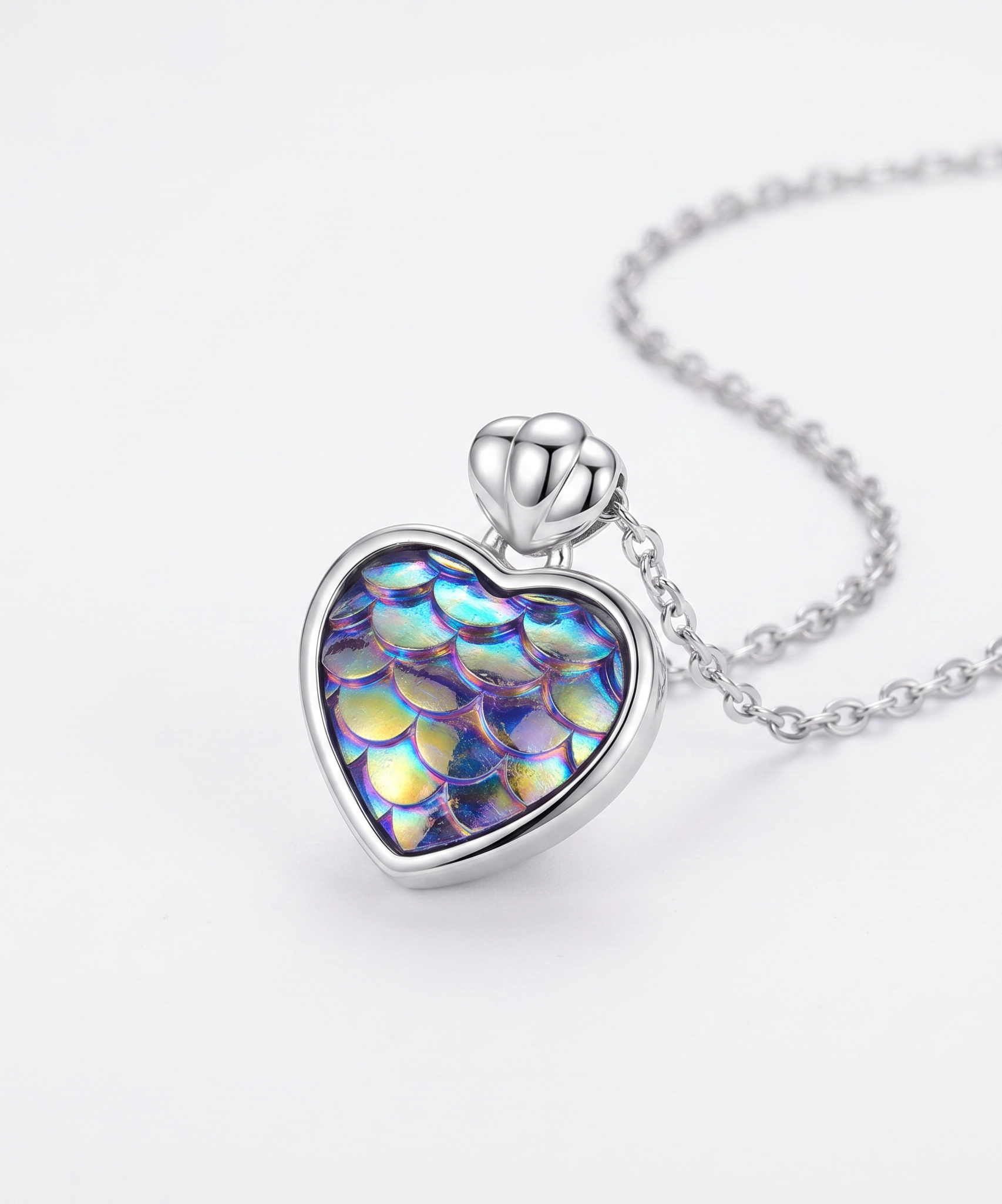 Flourishing Heart Scales Necklace
