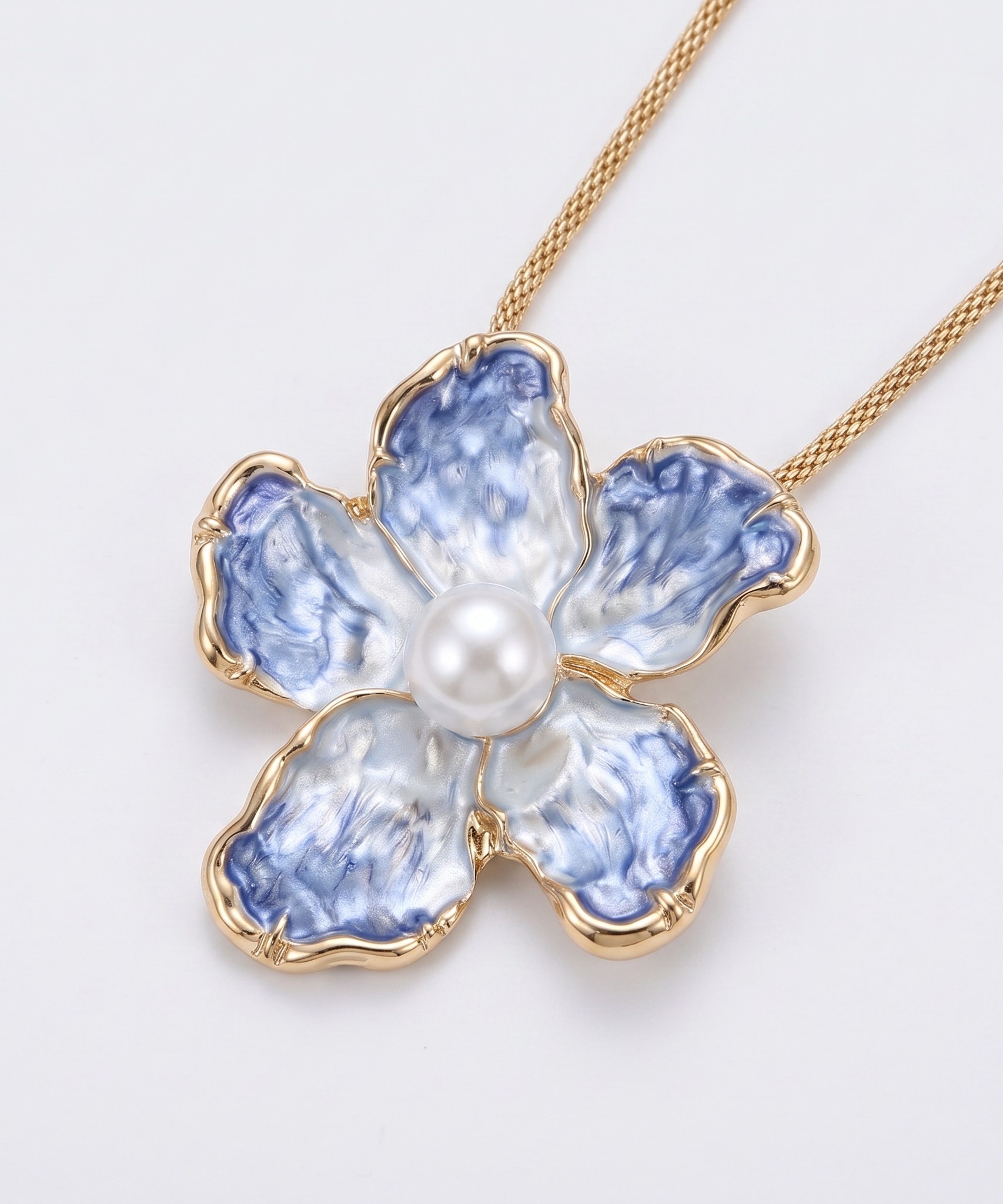 Nestled Camellia Necklace