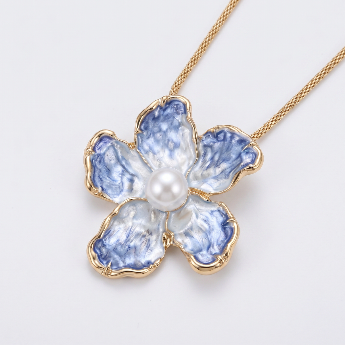 Nestled Camellia Necklace