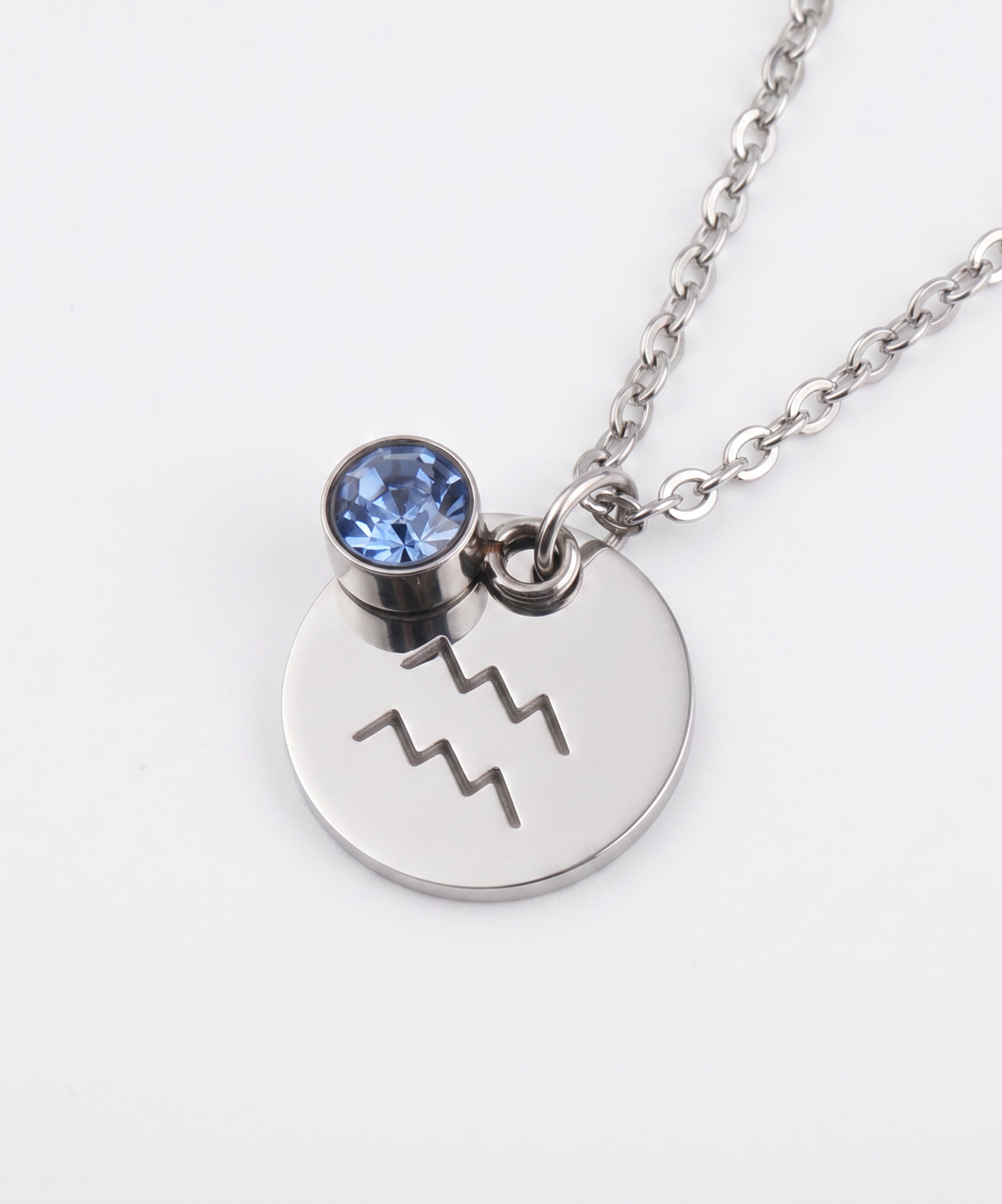Birthstone necklace of 12 constellations
