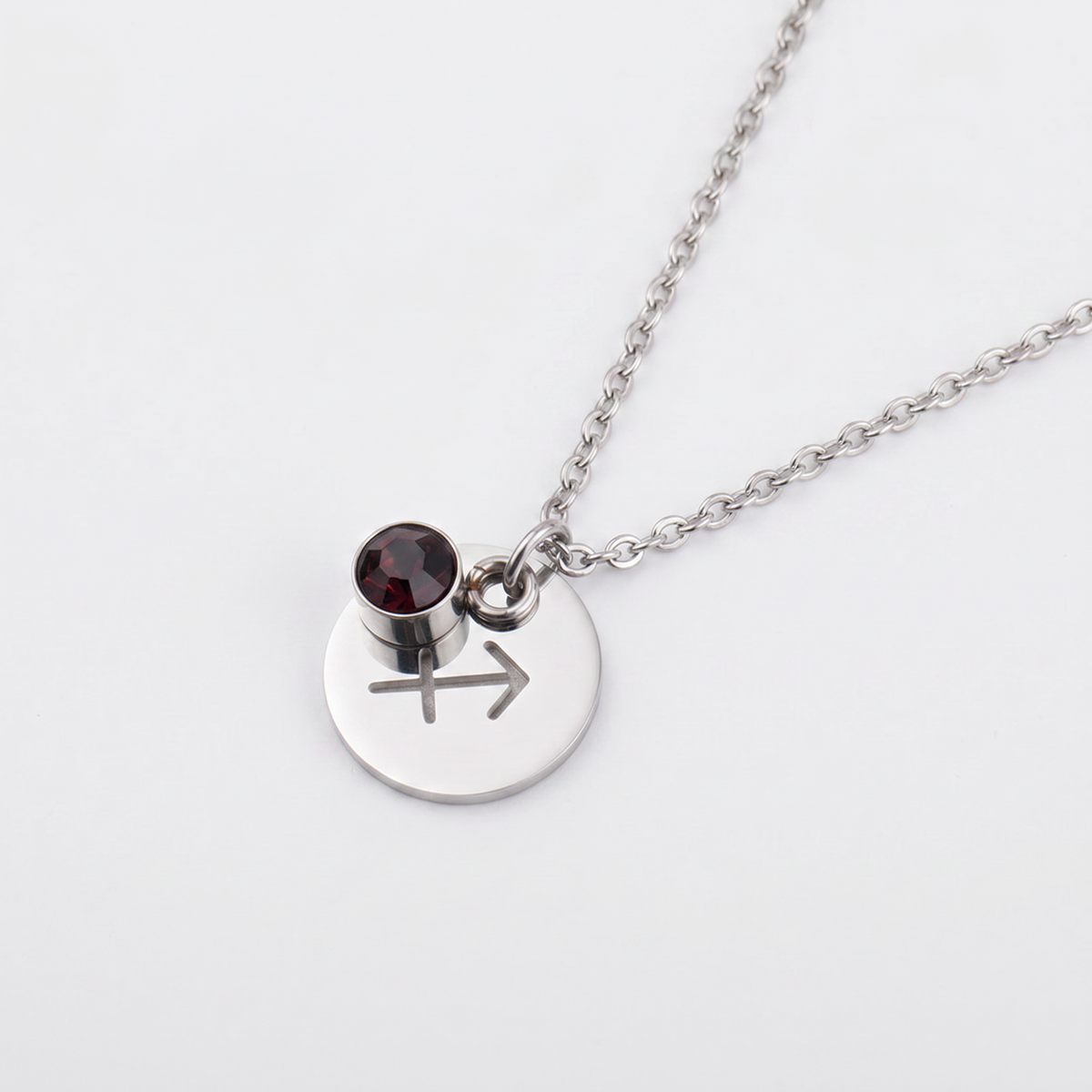 Birthstone necklace of 12 constellations