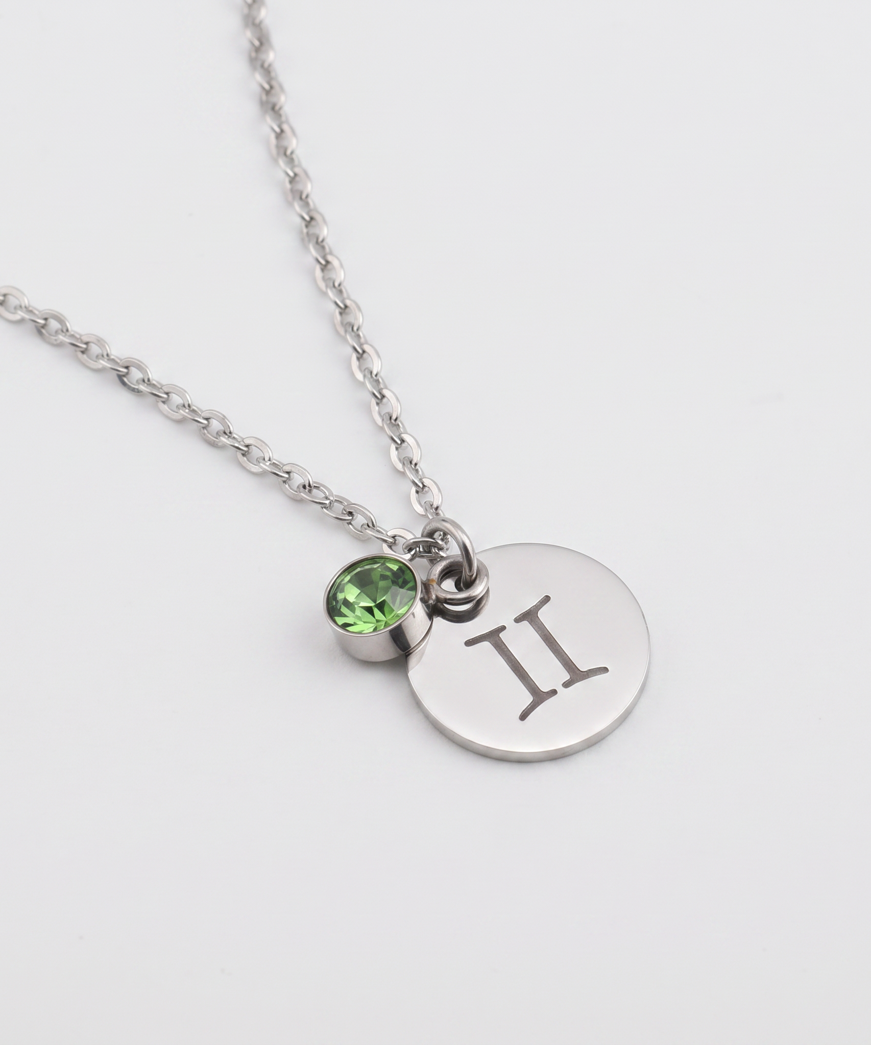 Birthstone necklace of 12 constellations