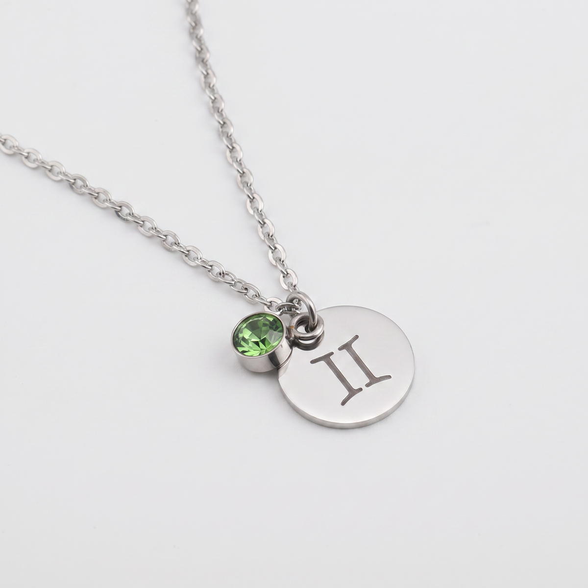Birthstone necklace of 12 constellations