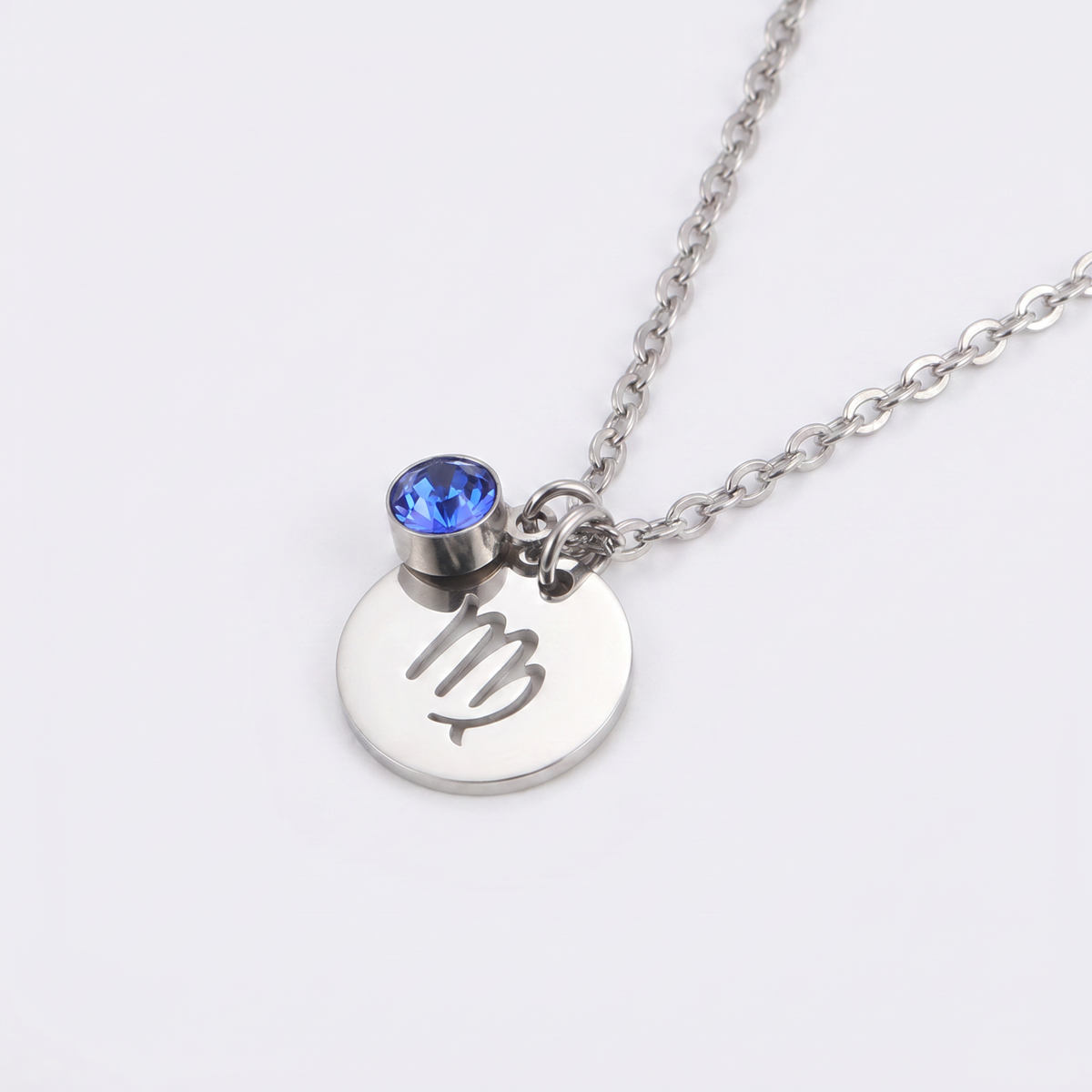 Birthstone necklace of 12 constellations