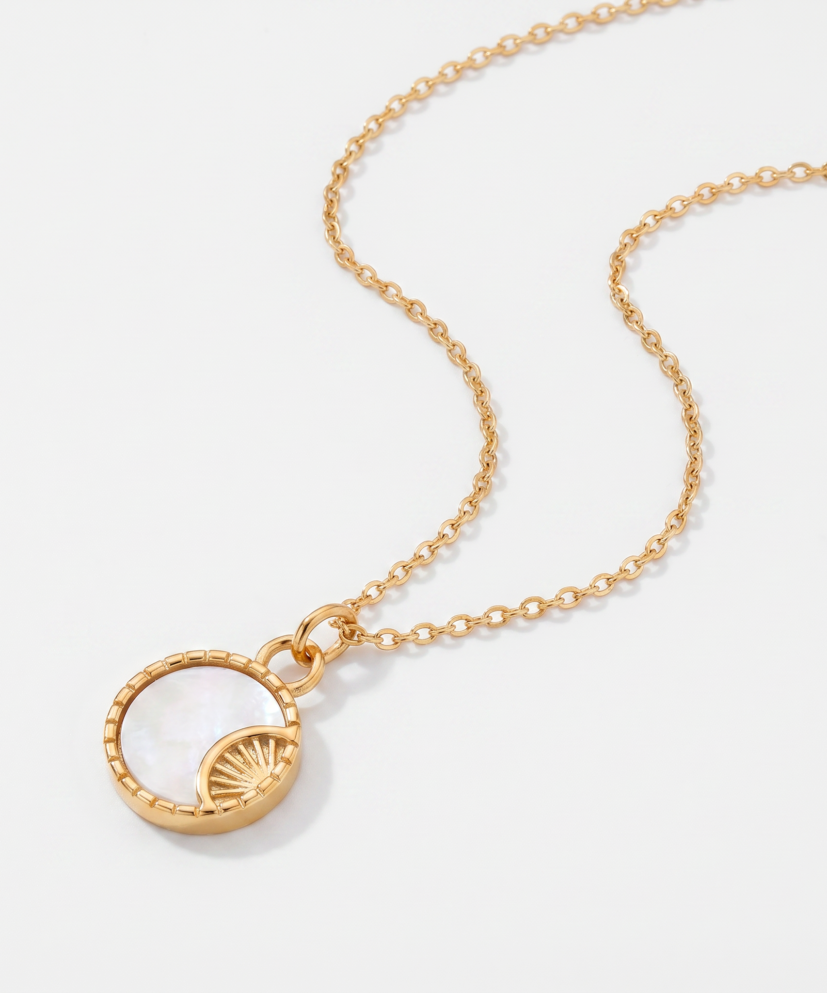 Sunlit, Moonbeam Sun & Moon Necklace