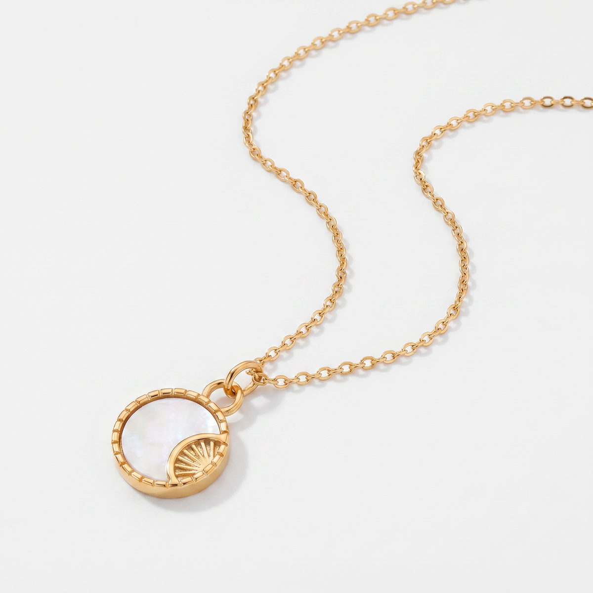 Sunlit, Moonbeam Sun & Moon Necklace