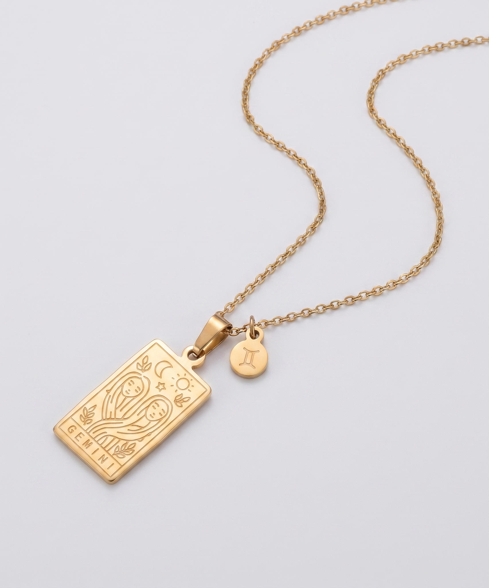 Constellation Engraved Clavicle Necklace