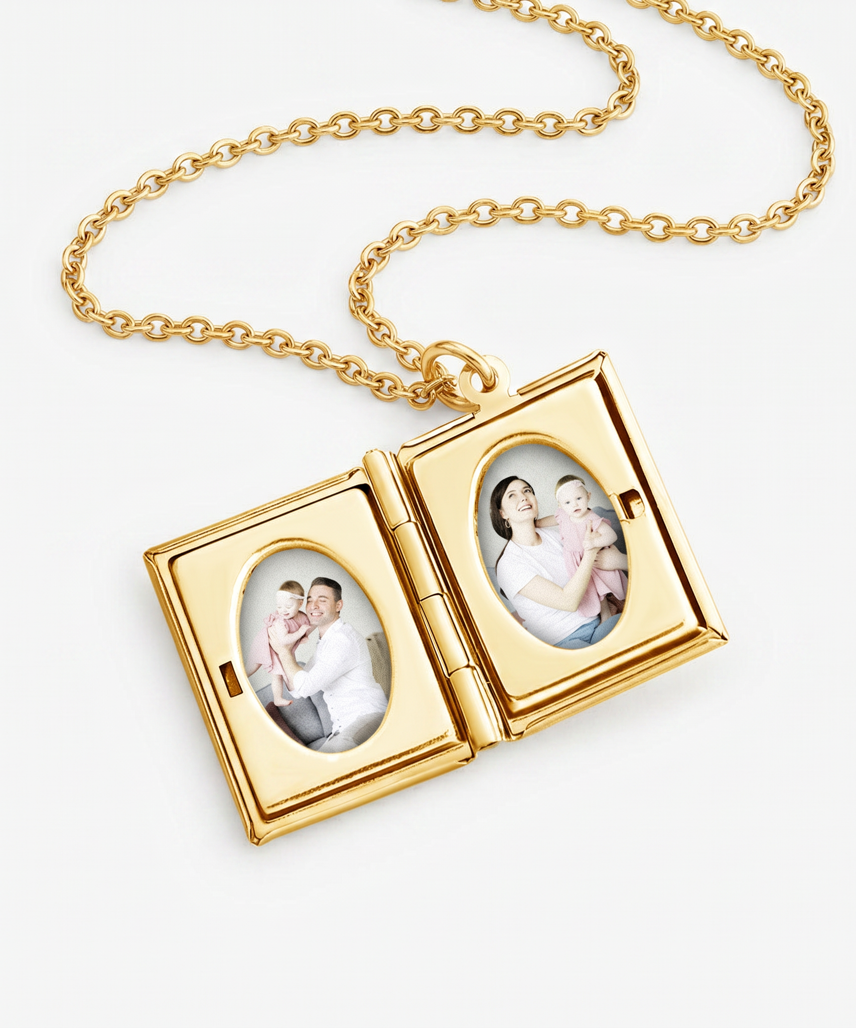 Couple Book Necklace