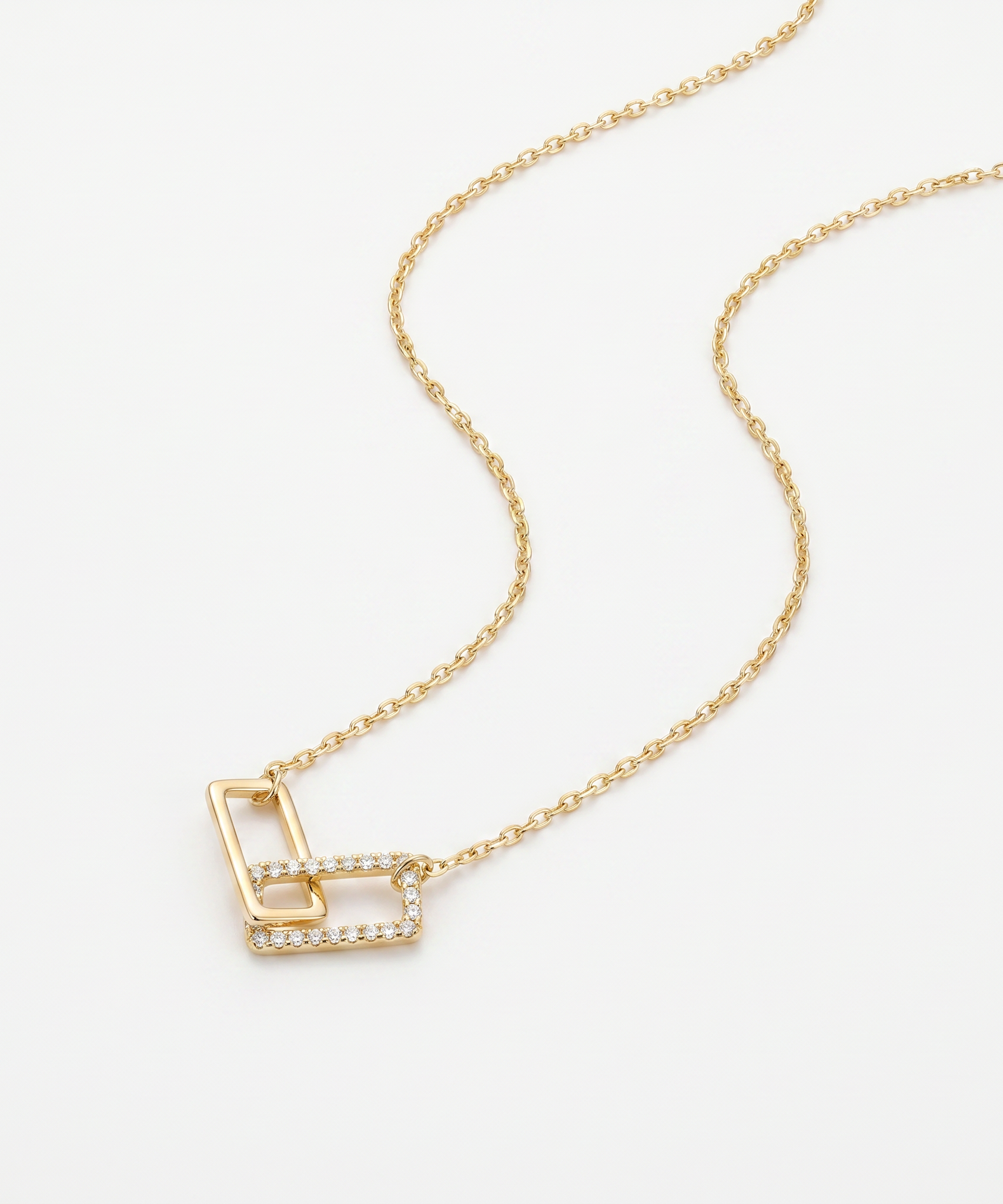 Hypnotic Double Frames Necklace