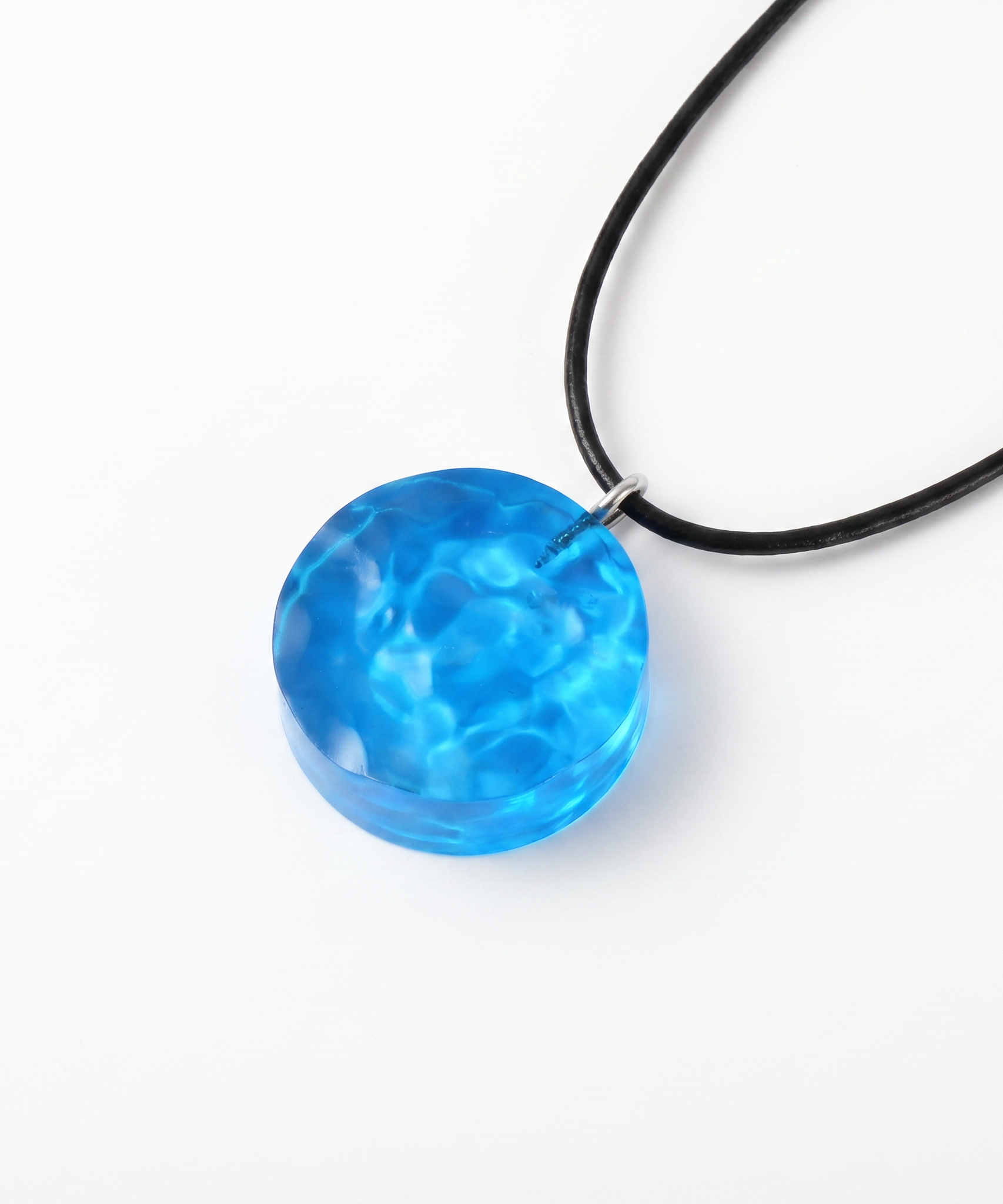 Geometric Sea Leather Cord Necklace