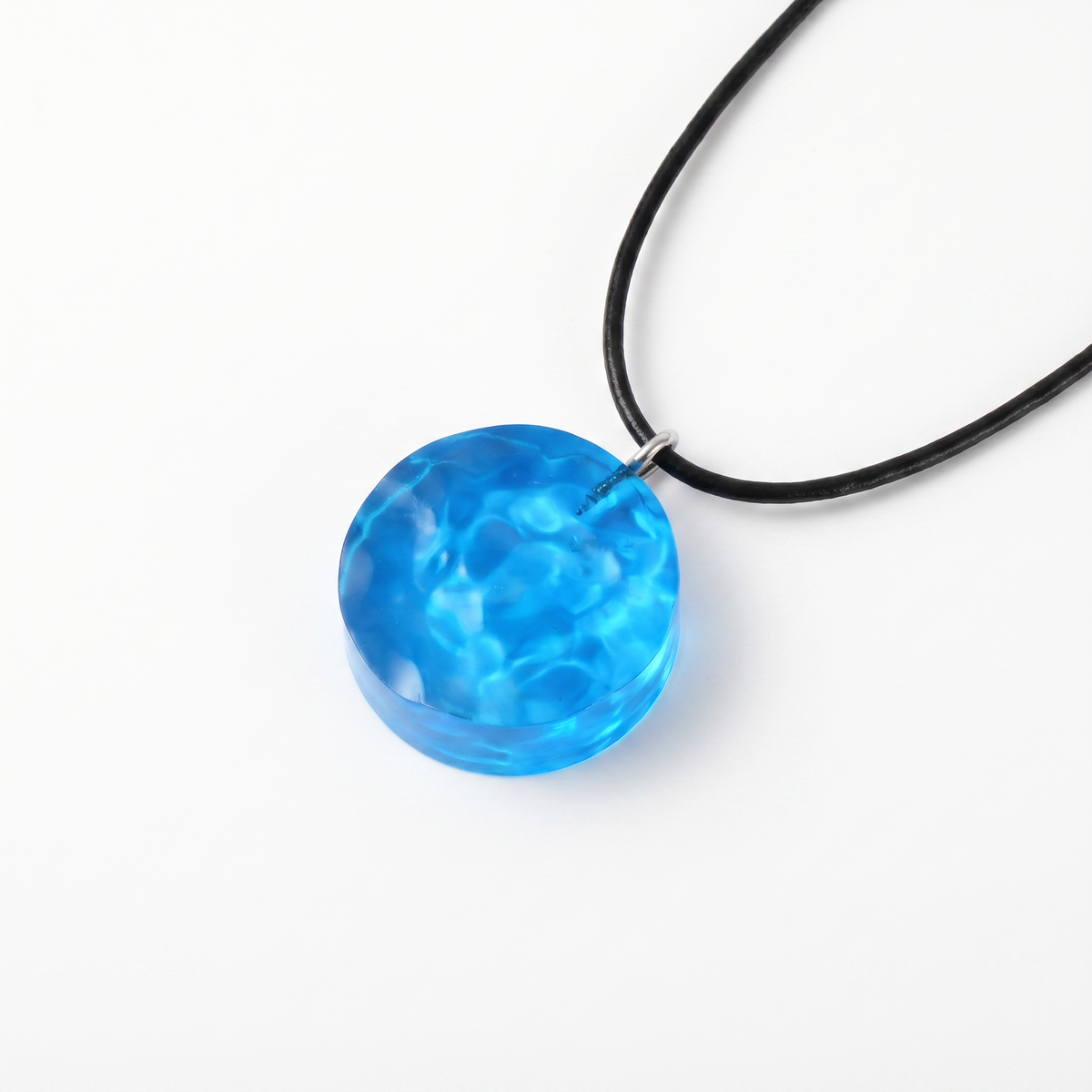 Geometric Sea Leather Cord Necklace