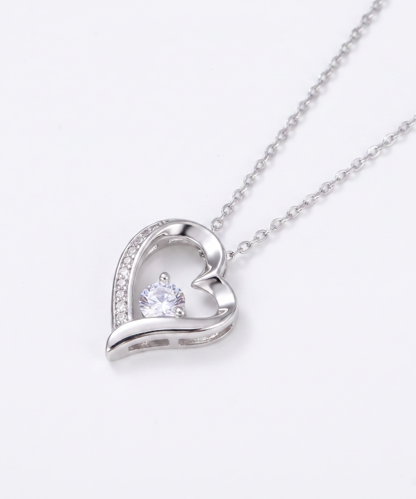 Personalized Light-kissed Heart Necklace