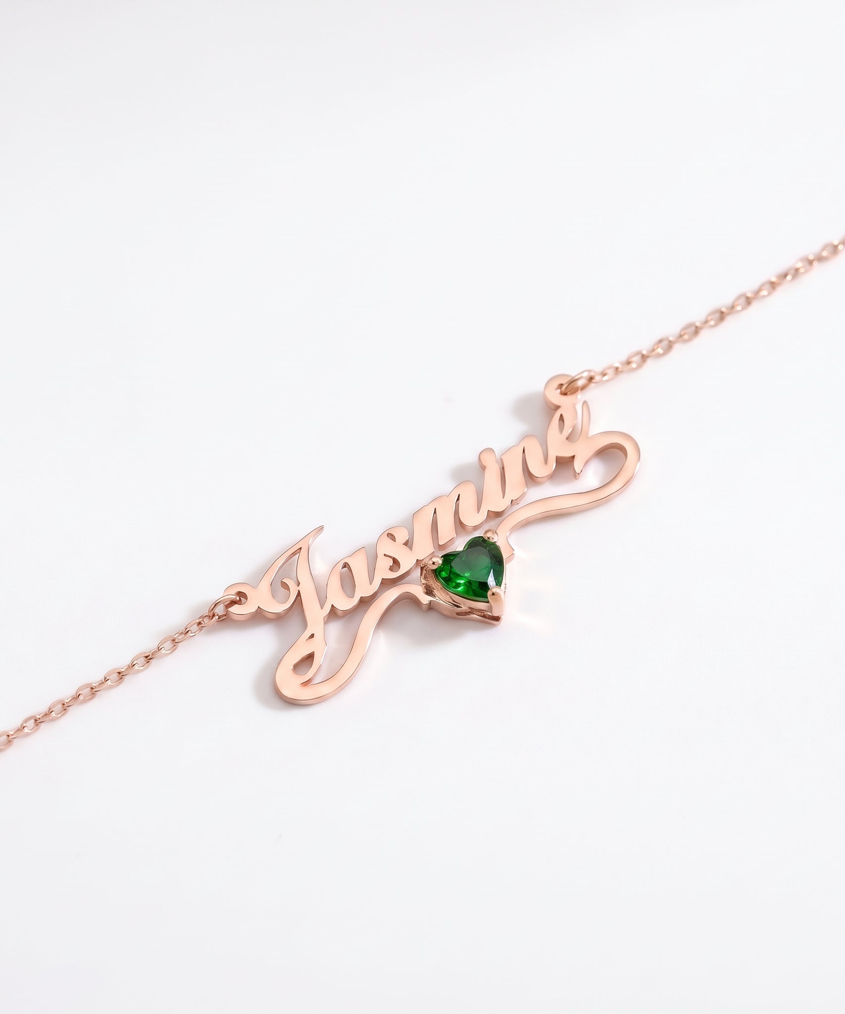 Customized Gleam Crystal Name Necklace