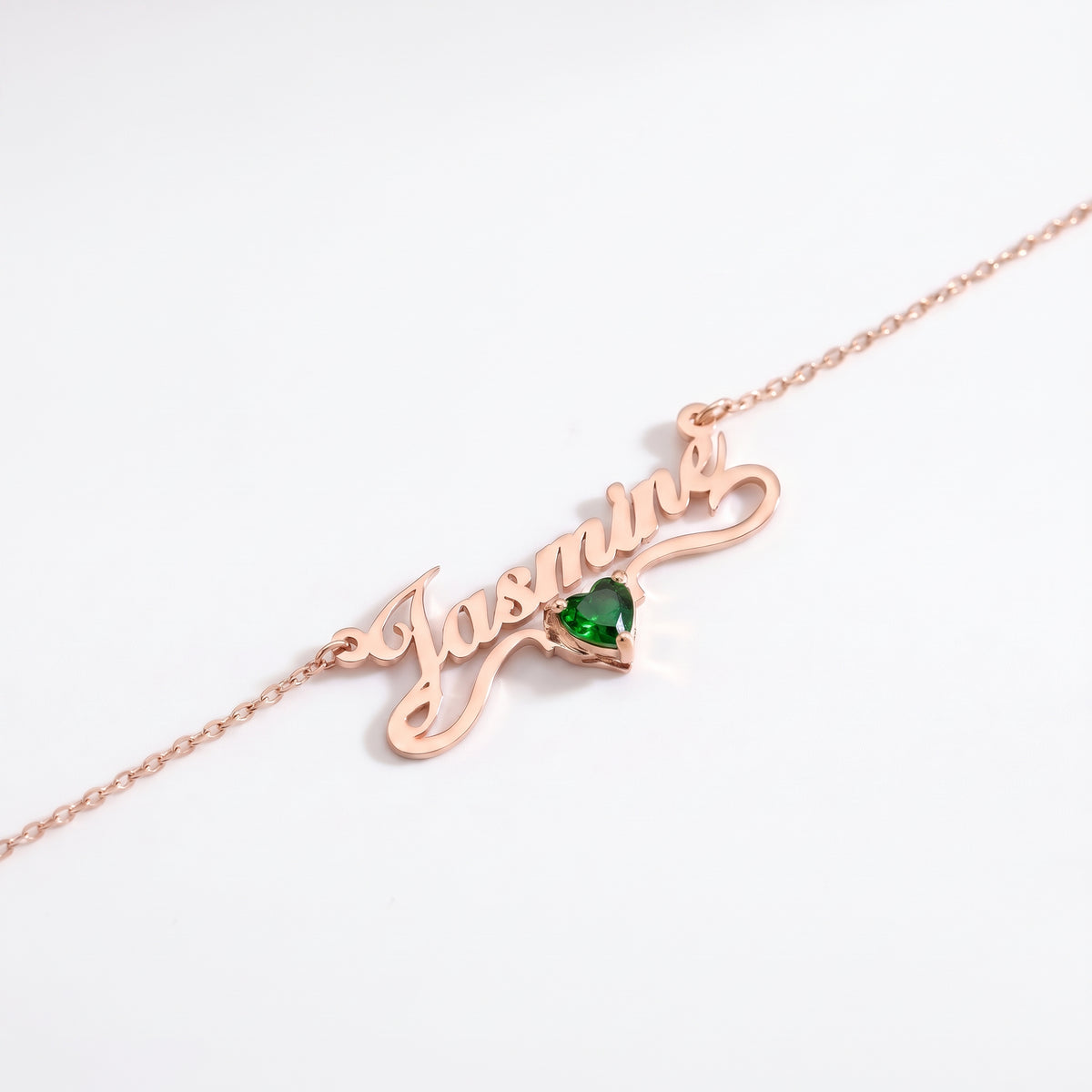 Customized Gleam Crystal Name Necklace