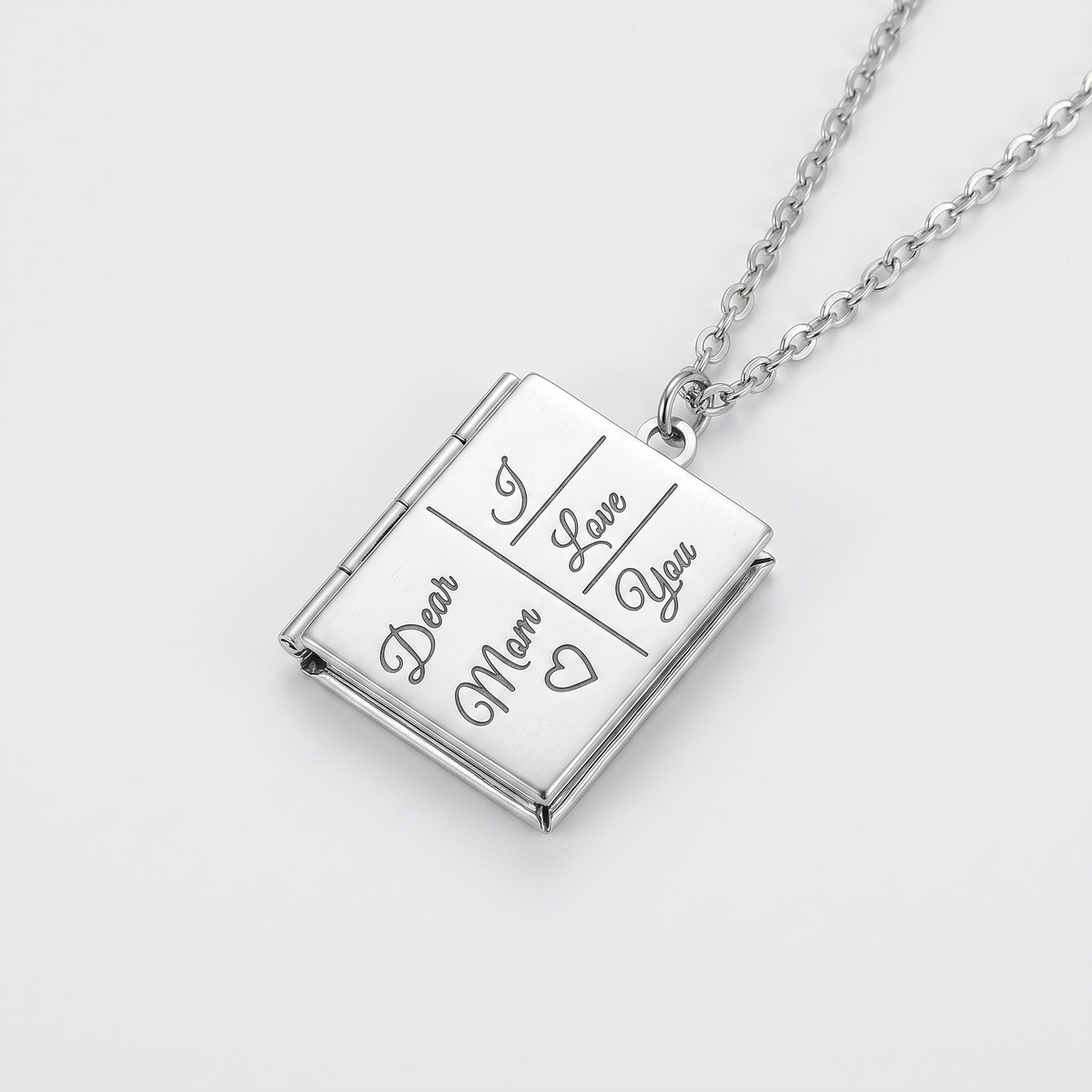 Couple Book Necklace
