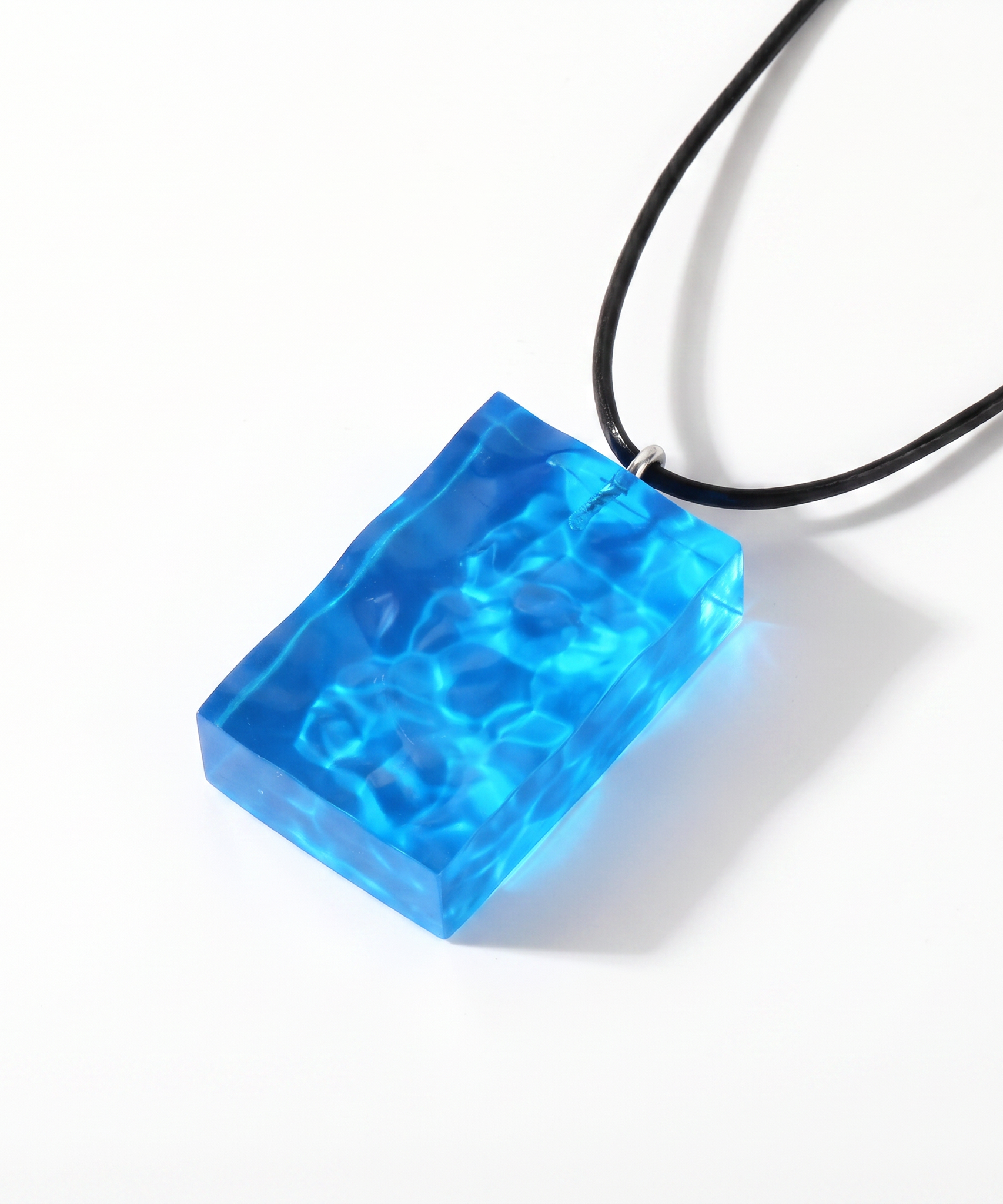 Geometric Sea Leather Cord Necklace