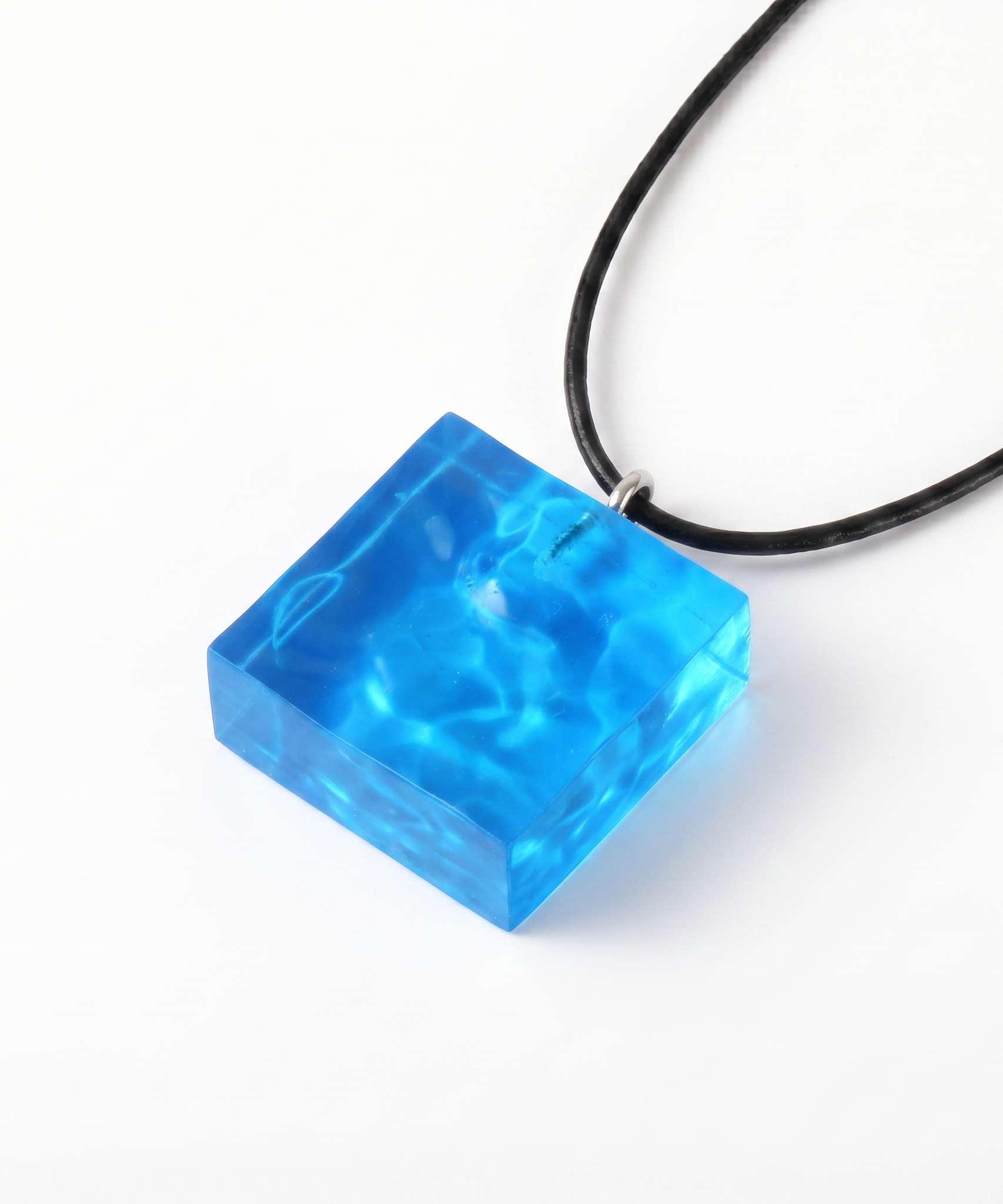 Geometric Sea Leather Cord Necklace