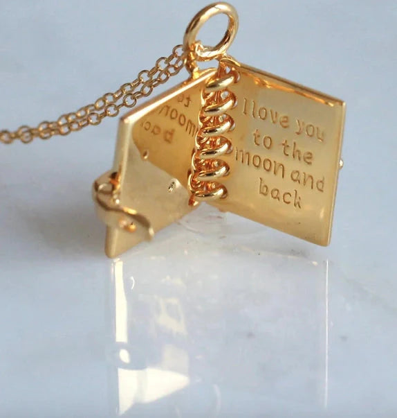Skybound Openable Love Book-shaped Necklace